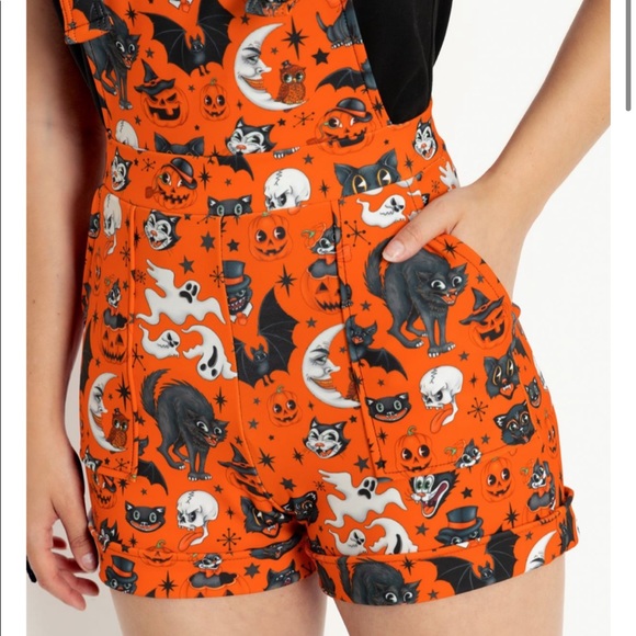 TRICK OR TREAT PUMPKIN 🎃 OVERALLS SIZE SMALL BLACKMILK - Picture 5 of 7
